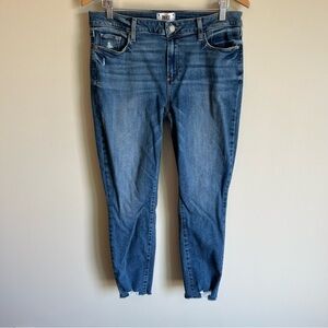 Paige Women's Verdugo Ankle Denim Jean Raw Hem w/ Distressing Size 32 92% Cotton